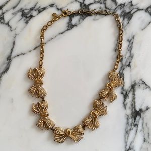 J.Crew Gold Bow Necklace